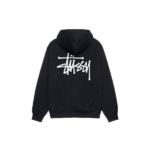 Stussy Merch Biggest Hætte Basic Sort Hoodie