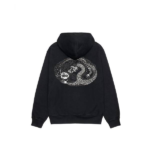 Stussy Merch Biggest Hætte Dargon Sort Hoodie