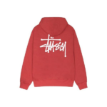Stussy Merch Logo Hætte Basic Rød Hoodie
