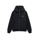 Stussy Merch Logo Hætte Bygget Sort Hoodie