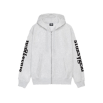 Stussy Merch Logo Hætte Gear Lynlås Hoodie