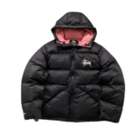 Stussy Merch Big Logo Air Sort X Jakke