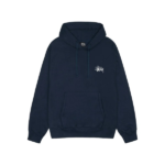 Stussy Merch Hætte Applikation Flåde Hoodie