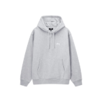 Stussy Merch Hætte Applikation Grå Hoodie